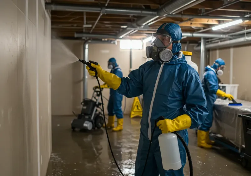 Basement Sanitization and Antimicrobial Treatment process in Norcross, GA